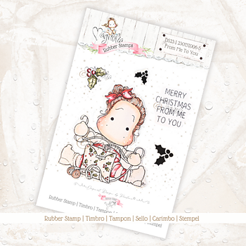 MAGNOLIA  -DS23 | Dear Santa Collection ~ From Me To You {Rubber Stamps}