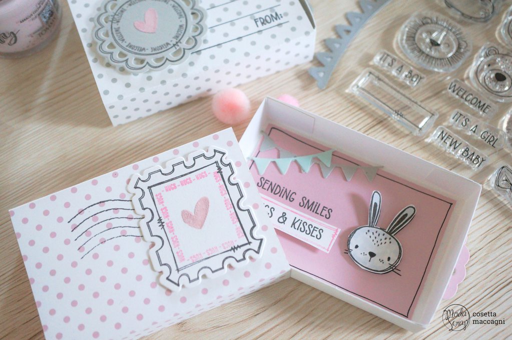 MODASCRAP CLEAR STAMPS - POSTAGE HUGS - 4