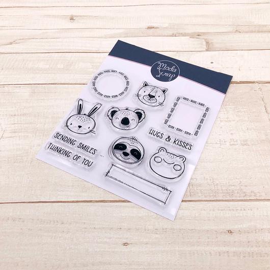 MODASCRAP CLEAR STAMPS - POSTAGE HUGS