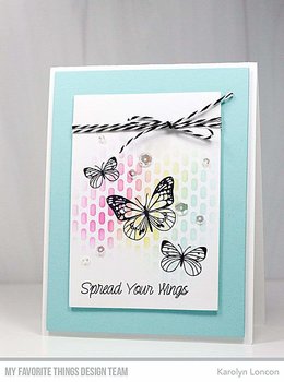 My Favorite Things -Punched Pattern Stencil WS