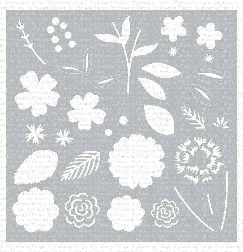 MY FAVORITE THINGS - Flower Bouquet Builder Stencil 