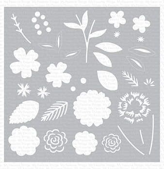 MY FAVORITE THINGS - Flower Bouquet Builder Stencil 