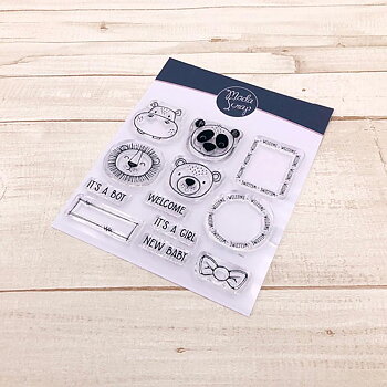 MODASCRAP CLEAR STAMPS - POSTAGE NEW BABY