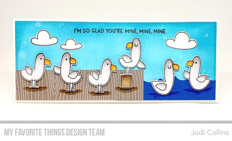MY FAVORITE THINGS -Seaside Seagulls STAMP & DIE SET - 9
