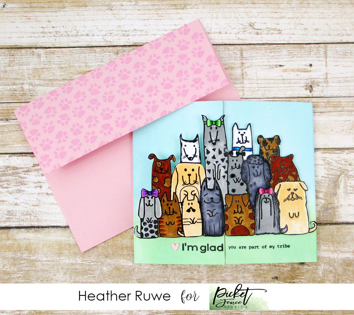PICKET FENCE STUDIOS - Part of the Pack Clear Stamps  - 4