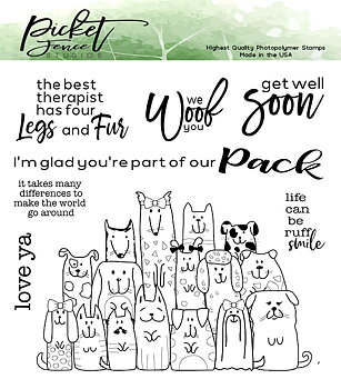 PICKET FENCE STUDIOS - Part of the Pack Clear Stamps 