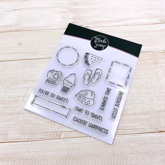 MODASCRAP CLEAR STAMPS - POSTAGE SUMMER  