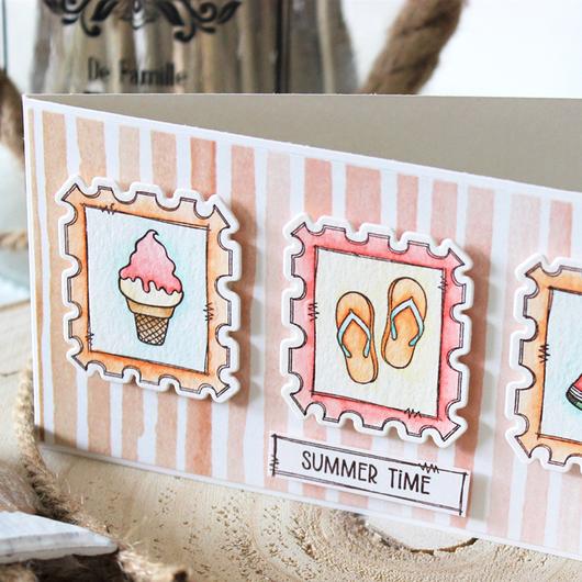 MODASCRAP CLEAR STAMPS - POSTAGE SUMMER   - 2