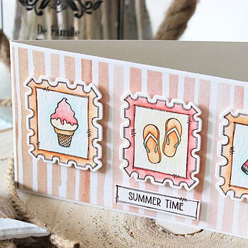 MODASCRAP CLEAR STAMPS - POSTAGE SUMMER  