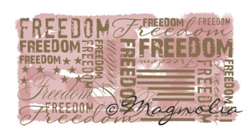 MAGNOLIA SPECIAL STAMP Freedom Background 2012