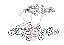 MAGNOLIA -HO07 Moln / Våg swirl