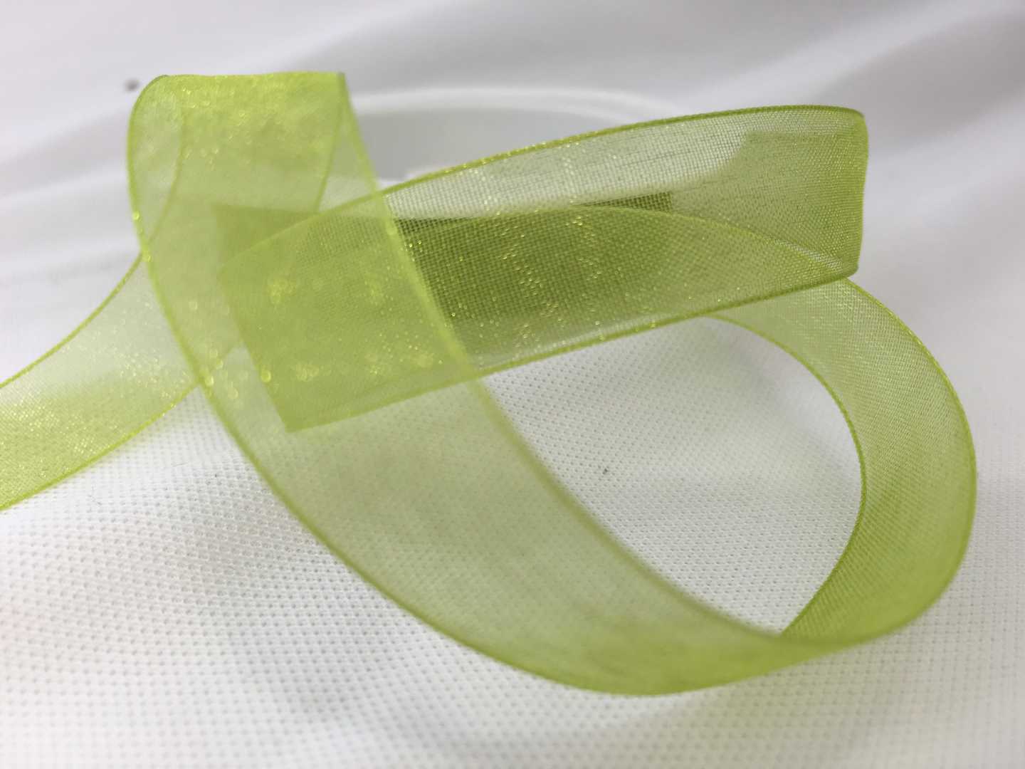 VIVANT Organzaband 7mm spring green 