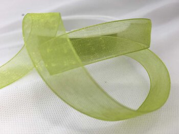 VIVANT Organzaband 7mm spring green 