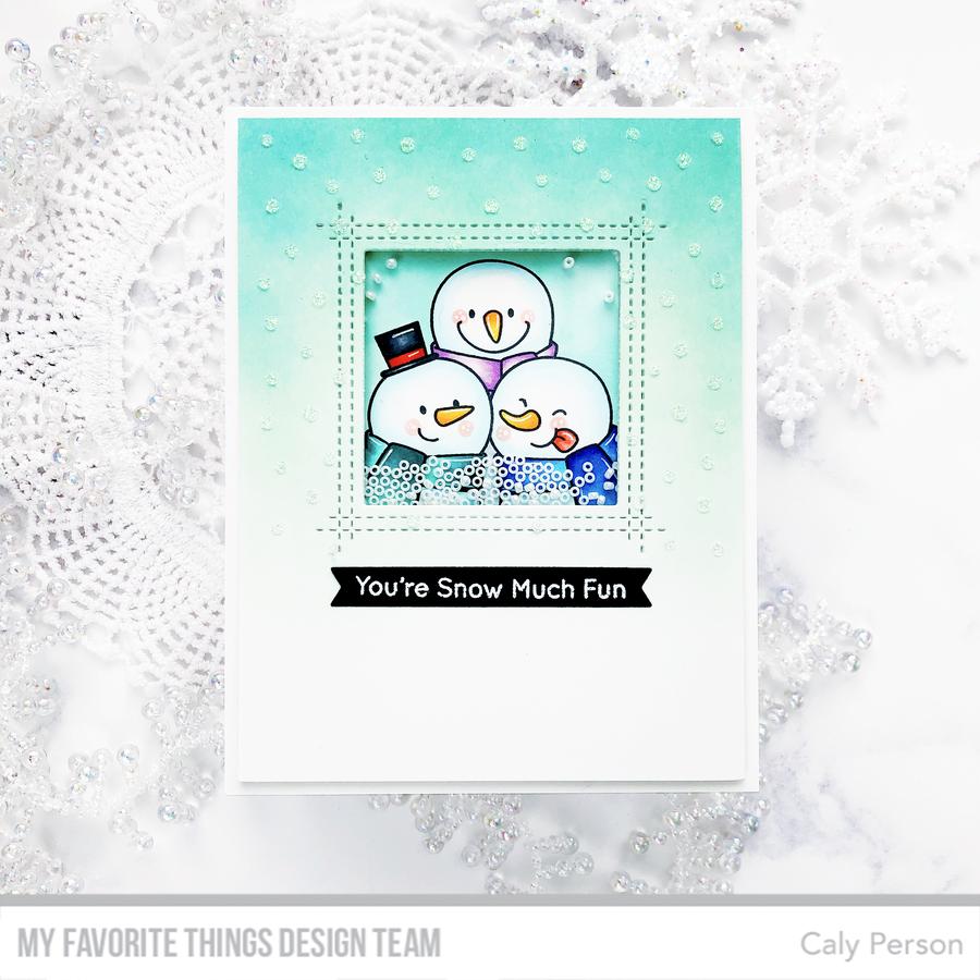 MY FAVORITE THINGS-Snowfall - Vertical Stencil - 3