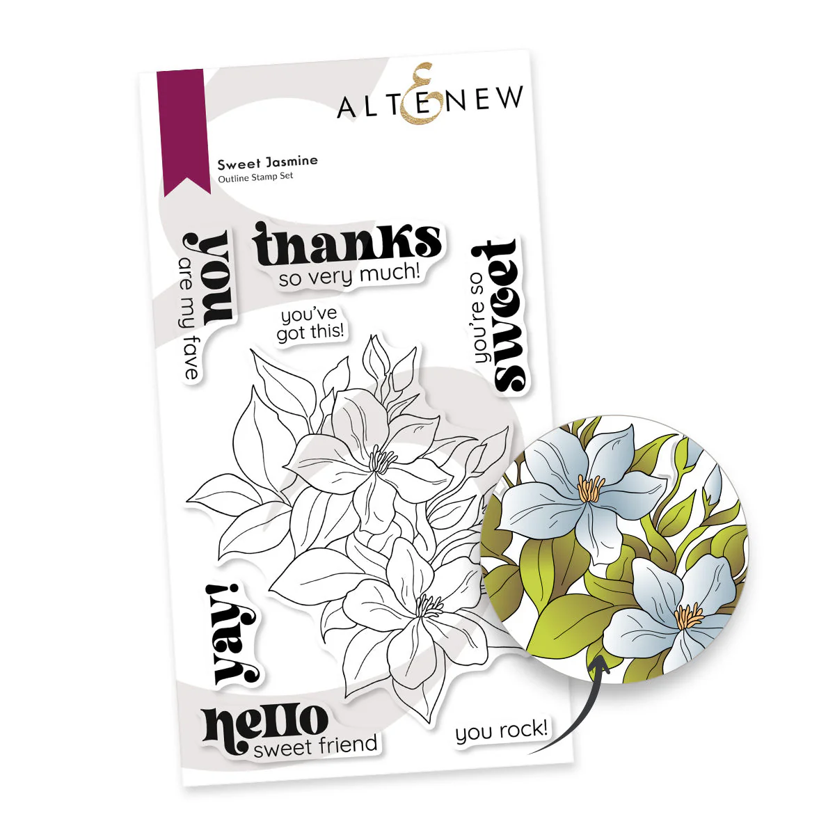 ALTENEW -Sweet Jasmine Stamp Set