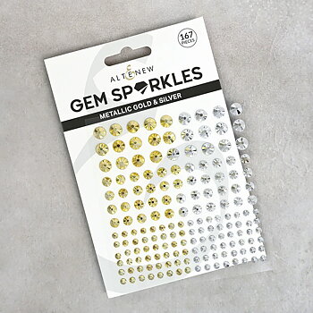 ALTENEW-Metallic Gold & Silver Gem Sparkles