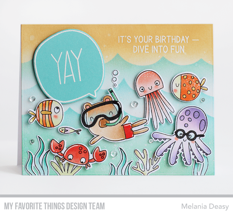 MY FAVORITE THINGS -Ocean Motion Stencil - 3