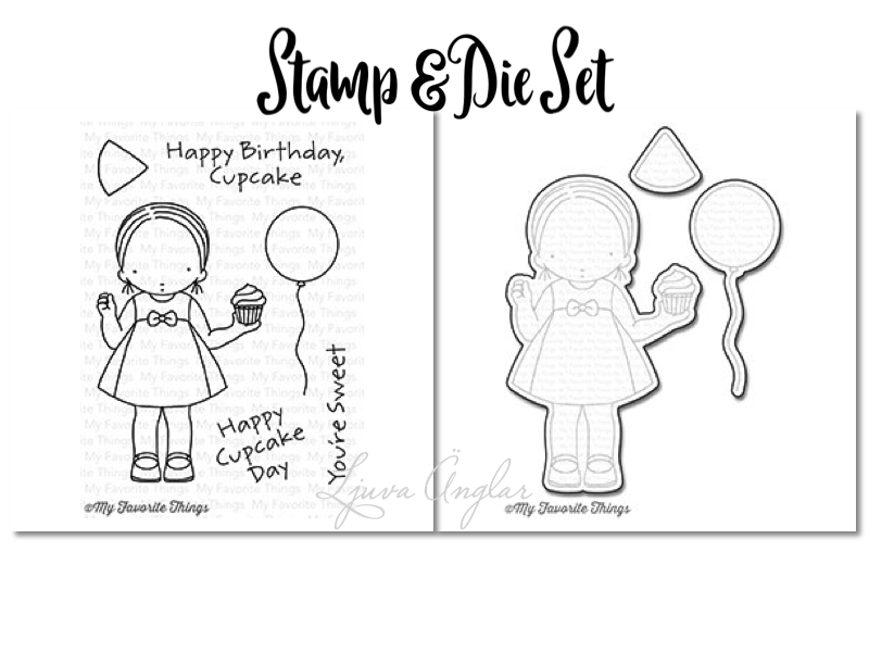 MY FAVORITE THINGS  -PI Cupcake Day Stamp & Die Set