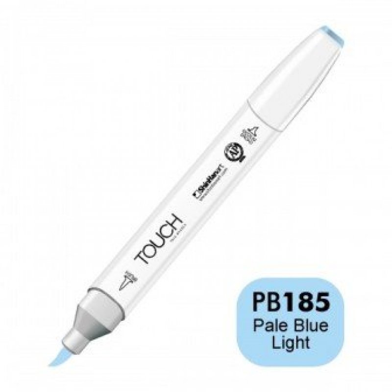 TOUCH TWIN Brush Marker trio- blå (tex kläder)