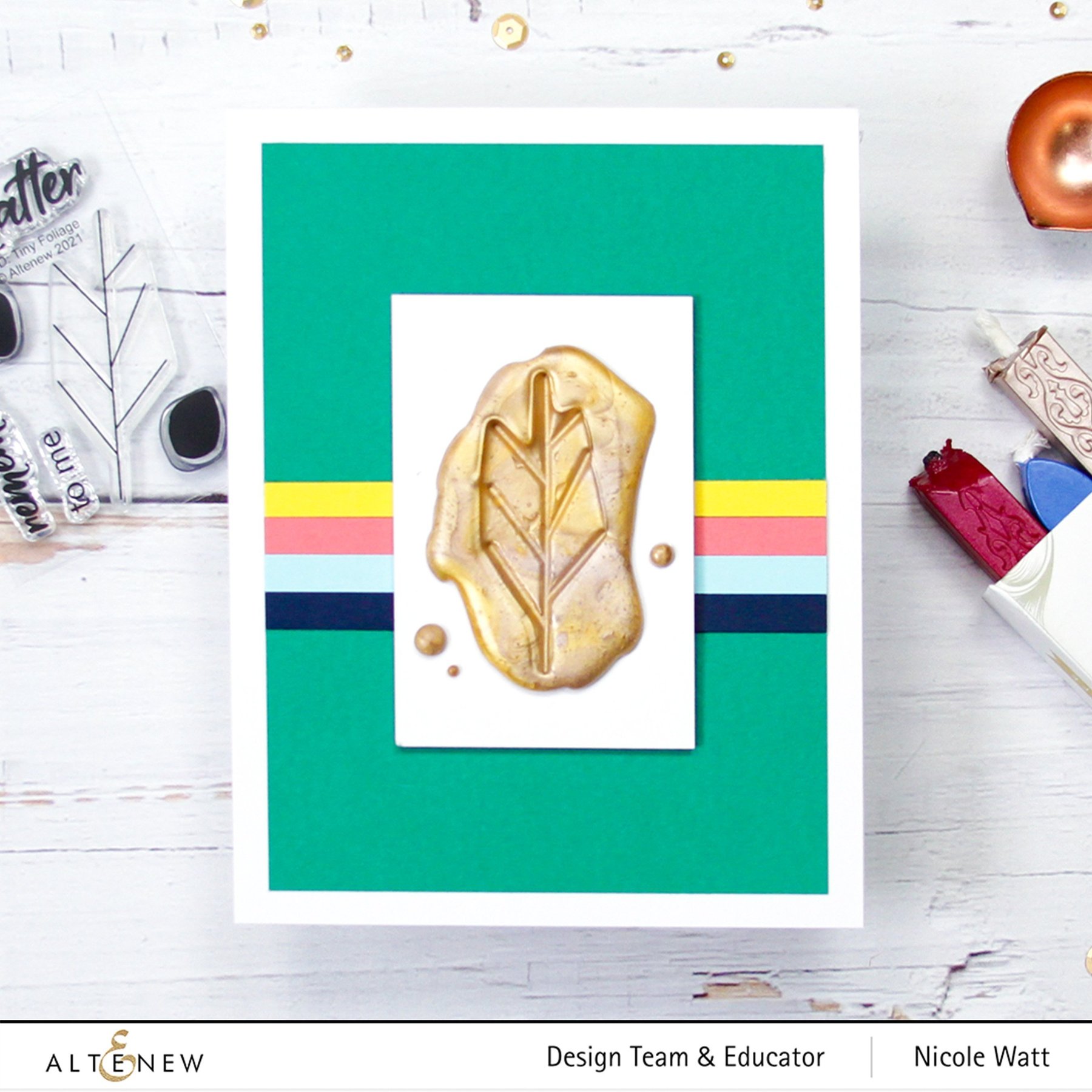 ALTENEW -Mini Delight: Tiny Foliage Stamp & Die Set - 9