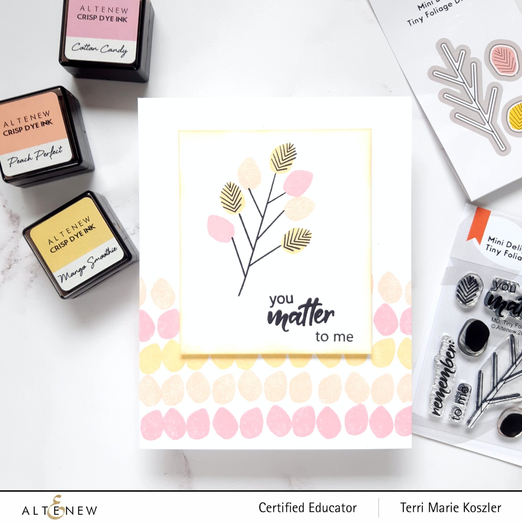 ALTENEW -Mini Delight: Tiny Foliage Stamp & Die Set - 14