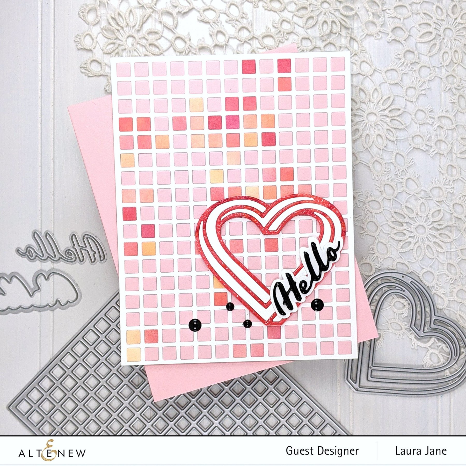 ALTENEW -Simple Greetings Die Set - 7