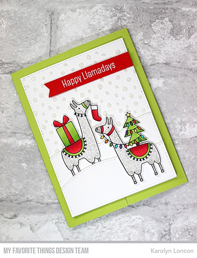 My Favorite Things -Stencil Snow Flurry - 2