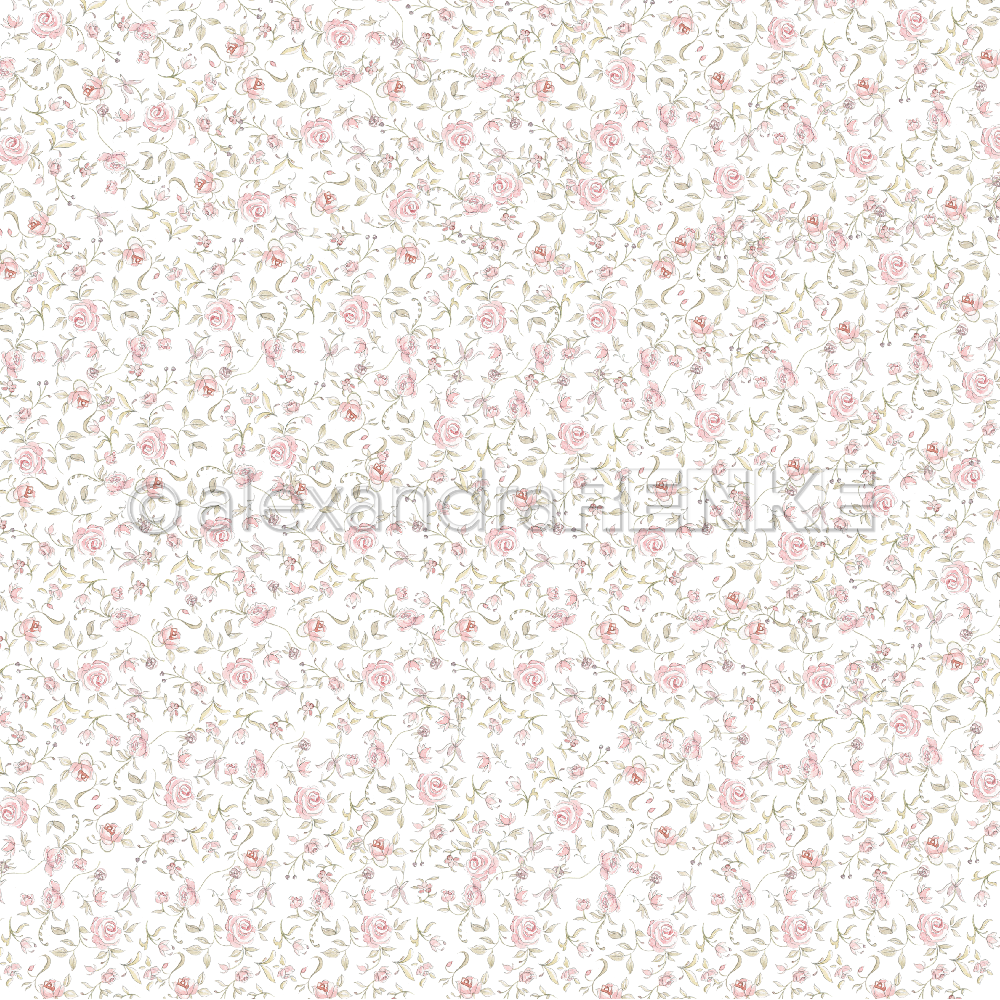 ALEXANDRA RENKE-Design paper 'Rose garden'