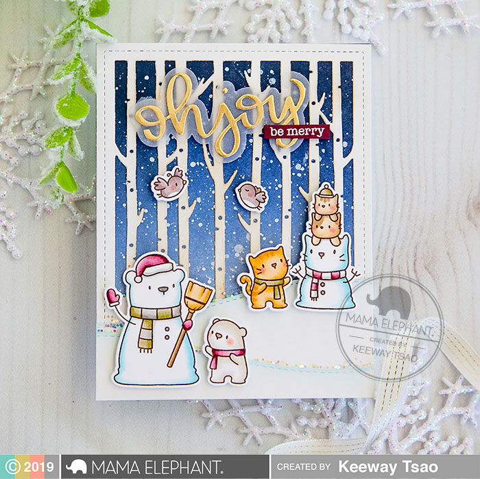 MAMA ELEPHANT-WINTER FOREST COVER - CREATIVE CUTS - 2
