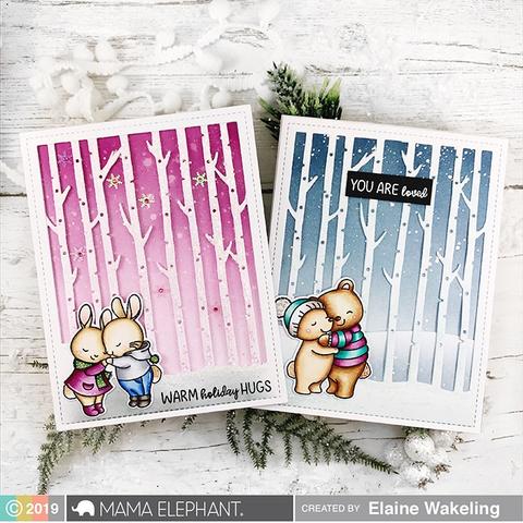 MAMA ELEPHANT-WINTER FOREST COVER - CREATIVE CUTS - 5