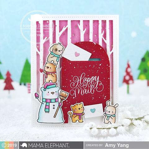 MAMA ELEPHANT-WINTER FOREST COVER - CREATIVE CUTS - 6