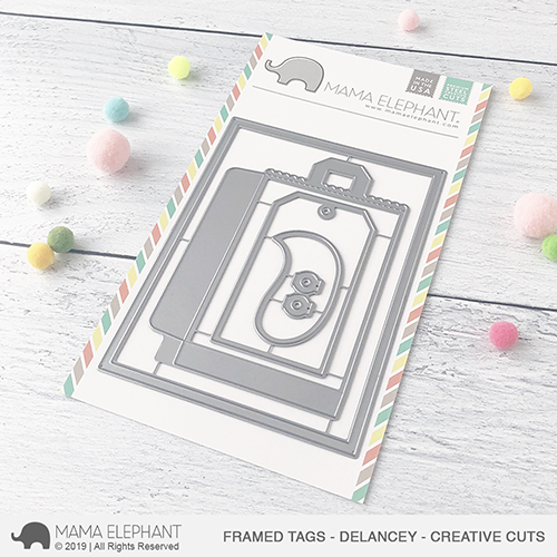 MAMA ELEPHANT-FRAMED TAGS - DELANCEY - CREATIVE CUTS