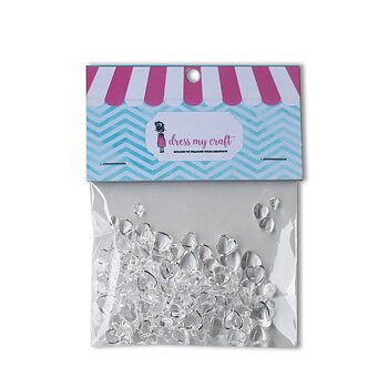 DRESS  MY  CRAFT-Droplets Heart Assorted (150pcs) 