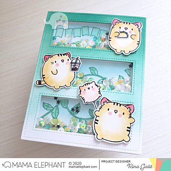 MAMA ELEPHANT-ZODIAC TIGER STAMP & DIE SET