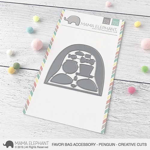 MAMA ELEPHANT-FAVOR BAG ACCESSORY - PENGUIN - CREATIVE CUTS