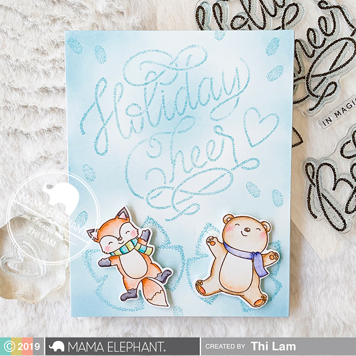 MAMA ELEPHANT-WRITTEN IN THE SNOW - 2
