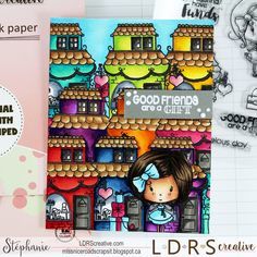Polkadoodles Mini Winnie Boutique Shopping Clear Stamps & Co-Ordinating Dies - 6