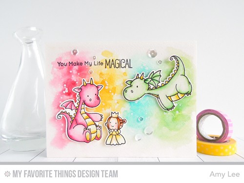 MY FAVORITE THINGS -BB Magical Dragons STAMP & DIE SET - 3