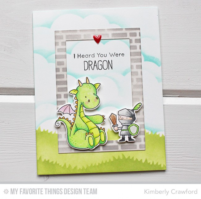 MY FAVORITE THINGS -BB Magical Dragons STAMP & DIE SET - 8
