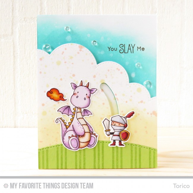 MY FAVORITE THINGS -BB Magical Dragons STAMP & DIE SET - 5