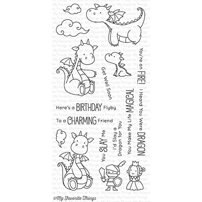 MY FAVORITE THINGS -BB Magical Dragons STAMP & DIE SET