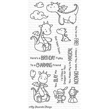 MY FAVORITE THINGS -BB Magical Dragons STAMP & DIE SET