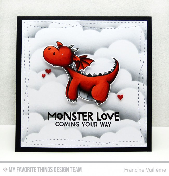 MY FAVORITE THINGS -BB Magical Dragons STAMP & DIE SET - 6