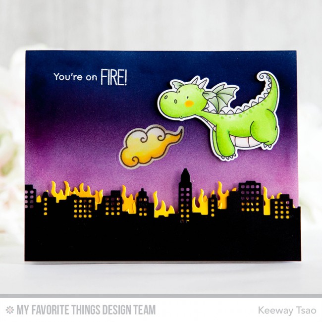 MY FAVORITE THINGS -BB Magical Dragons STAMP & DIE SET - 10