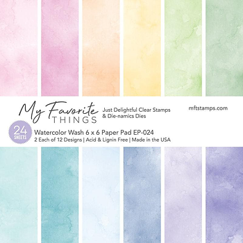 MY FAVORITE THINGS -Watercolor Wash Paper Pad
