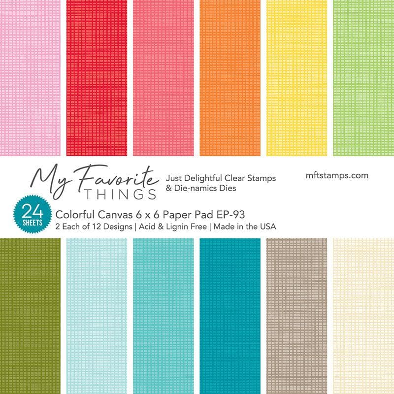 My Favorite Things  -Colorful Canvas Paper Pad