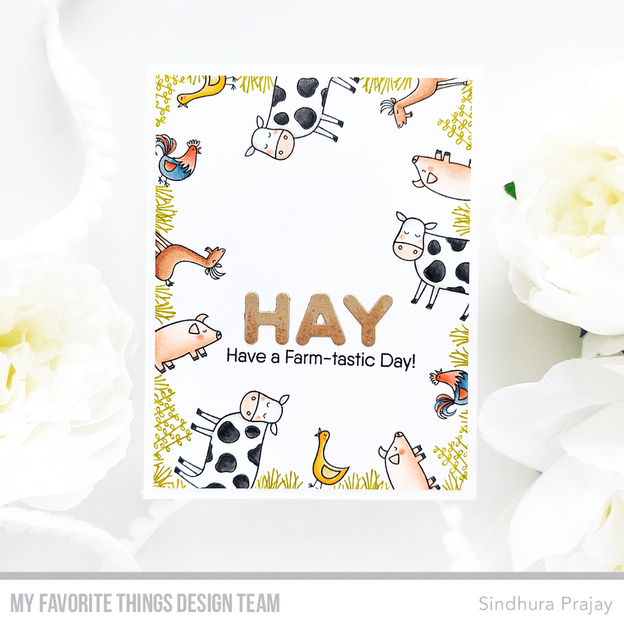 MY FAVORITE THINGS -Farm-tastic Friends STAMP & DIE SET - 5