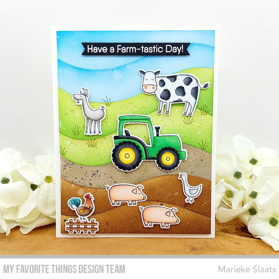 MY FAVORITE THINGS -Farm-tastic Friends STAMP & DIE SET - 3