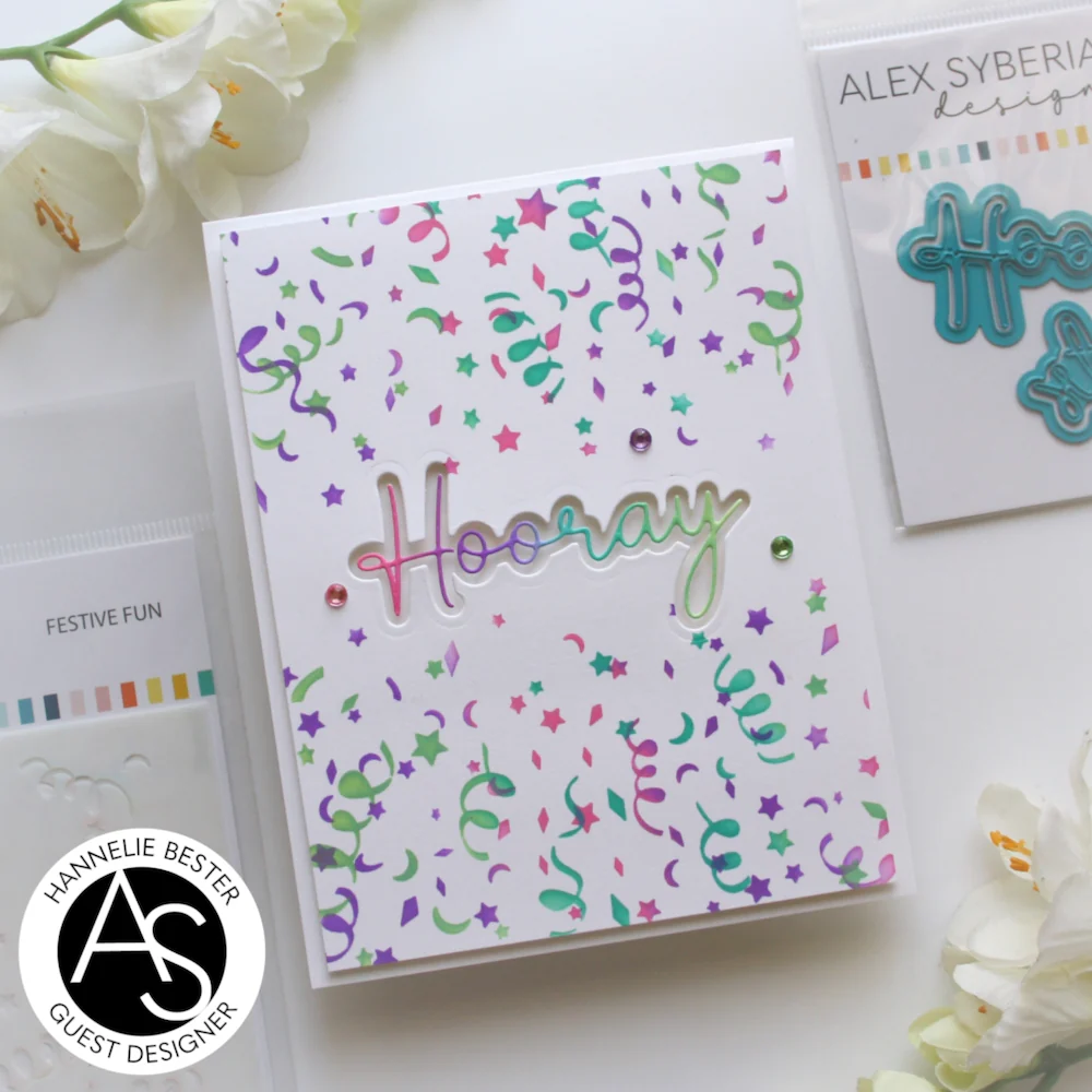 ALEX SYBERIA DESIGNS Festive Fun Layering Stencil Set 2pcs - 4