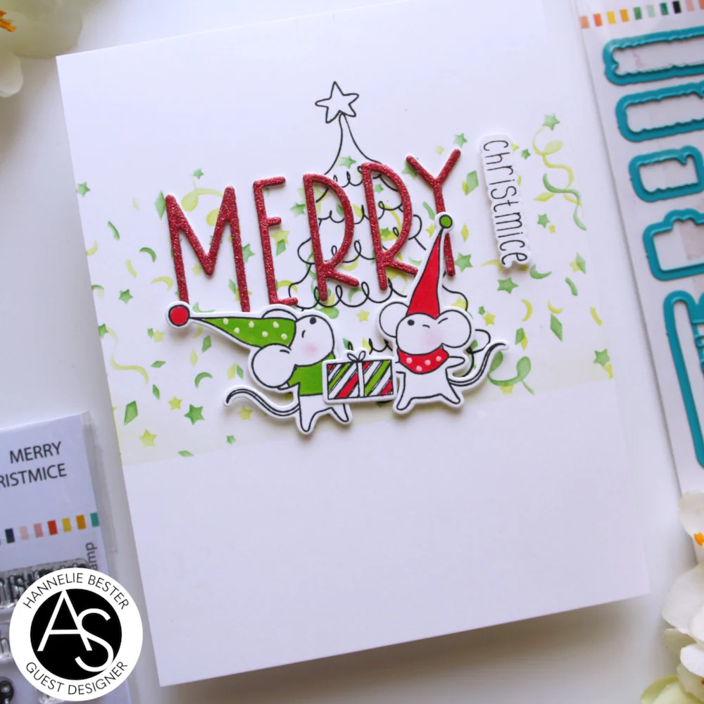 ALEX SYBERIA DESIGNS Festive Fun Layering Stencil Set 2pcs - 3